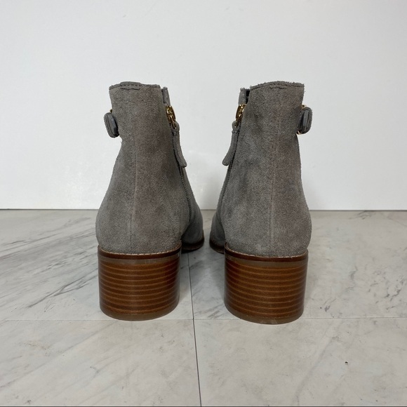 New! Cole Haan Haidyn Suede Buckle Gray Boot 8 1/2 - Picture 3 of 13